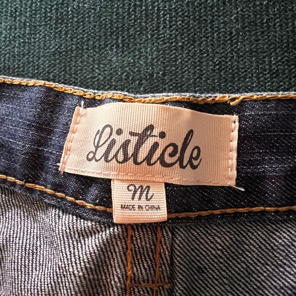 Listicle Lace Trim Jean Shorts Size: medium - Picture 5 of 6